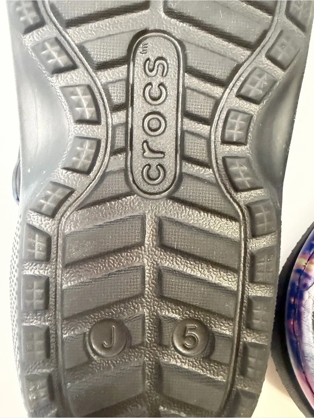 CROCS Kids Galaxy Nebula Clogs with Space Jibbitz - Purple/Orange